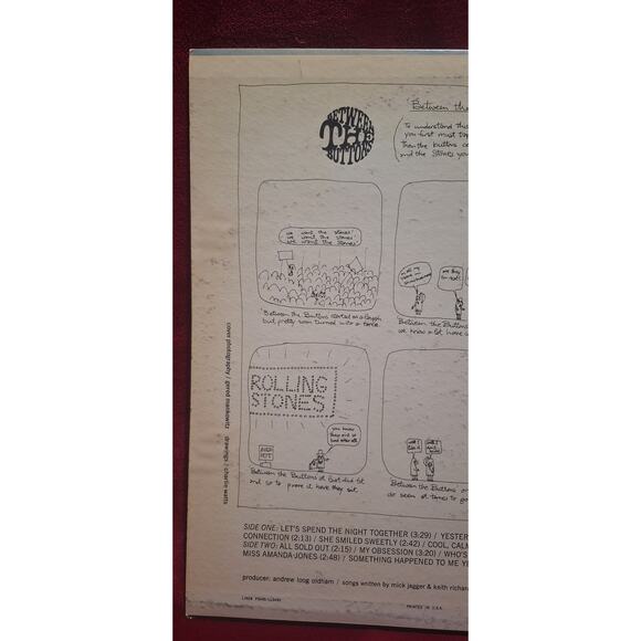 The Rolling Stones Between the Buttons LP 1967 London Records PS 499 Stereo VG+ - Picture 4 of 12